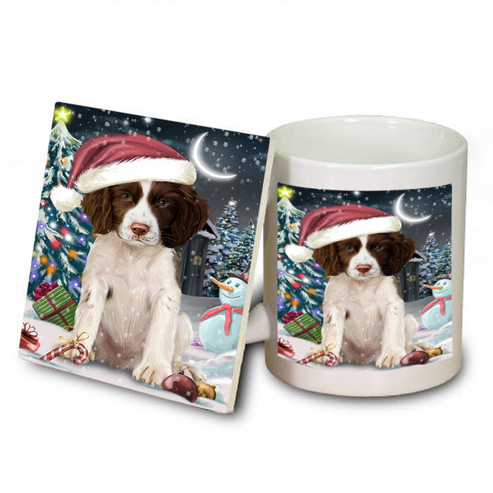 Have a Holly Jolly Christmas Happy Holidays Springer Spaniel Dog Mug and Coaster Set MUC54247