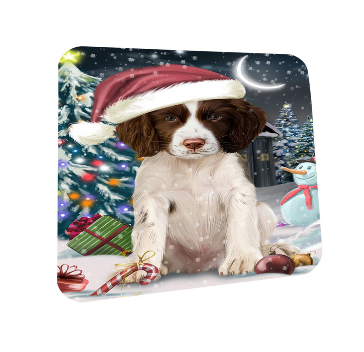 Have a Holly Jolly Christmas Happy Holidays Springer Spaniel Dog Coasters Set of 4 CST54213