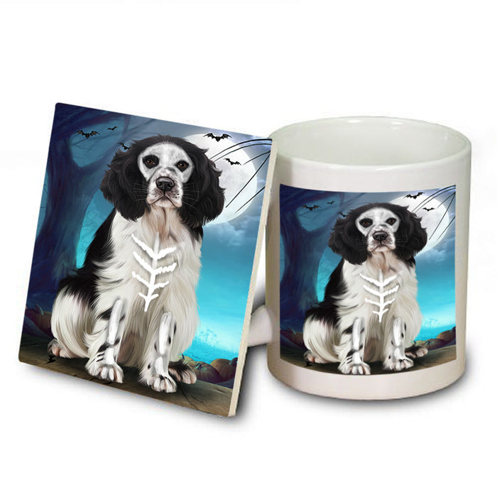 Happy Halloween Trick or Treat Springer Spaniel Dog Mug and Coaster Set MUC54526