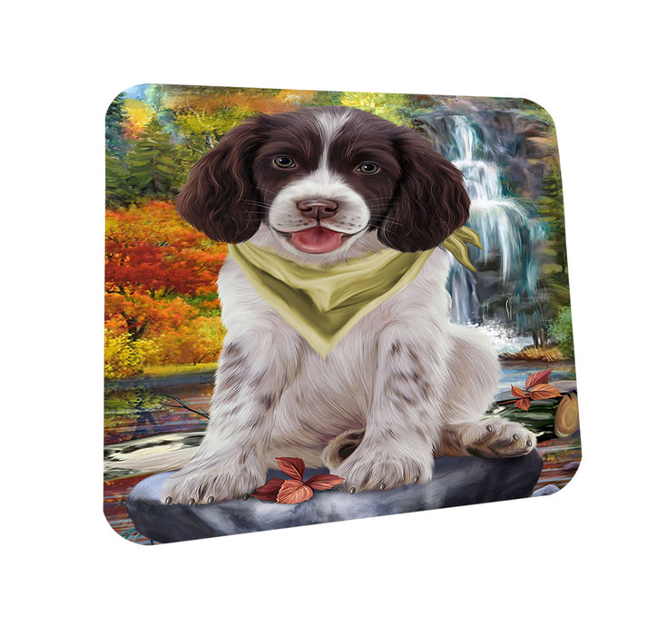 Scenic Waterfall Springer Spaniel Dog Coasters Set of 4 CST54649