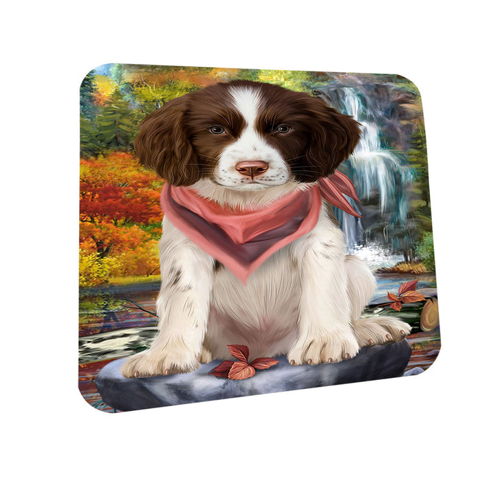 Scenic Waterfall Springer Spaniel Dog Coasters Set of 4 CST54650
