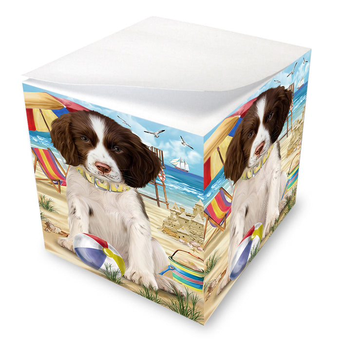 Pet Friendly Beach Springer Spaniel Dog Note Cube NOC55841