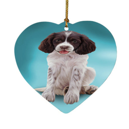 Springer Spaniel Dog Heart Christmas Ornament HPOR54770