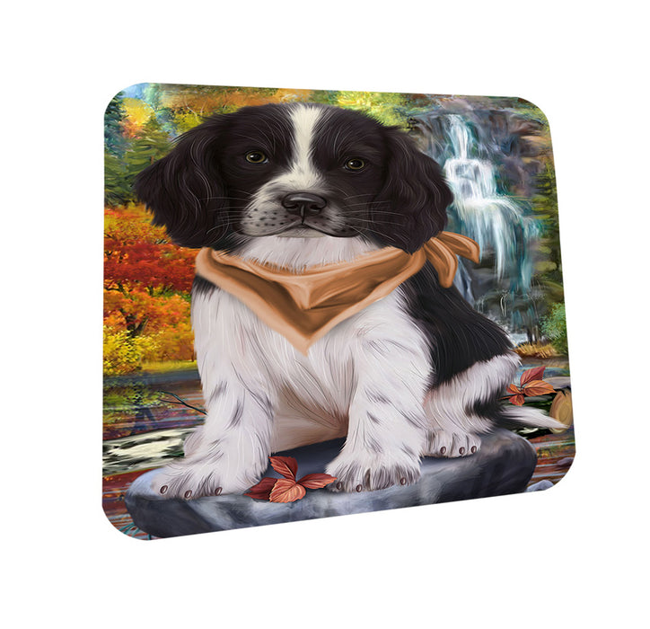 Scenic Waterfall Springer Spaniel Dog Coasters Set of 4 CST54651