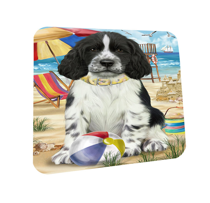 Pet Friendly Beach Springer Spaniel Dog Coasters Set of 4 CST54154