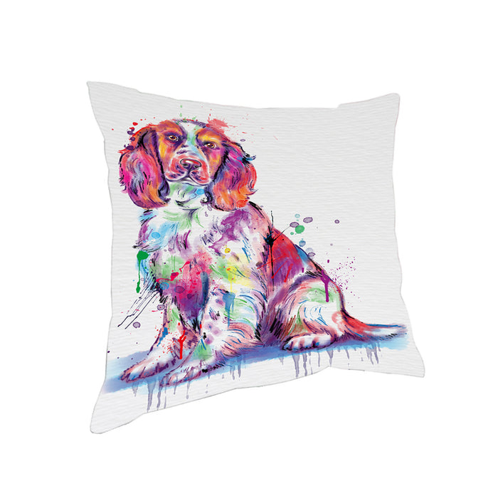 Watercolor Springer Spaniel Dog Pillow PIL83332