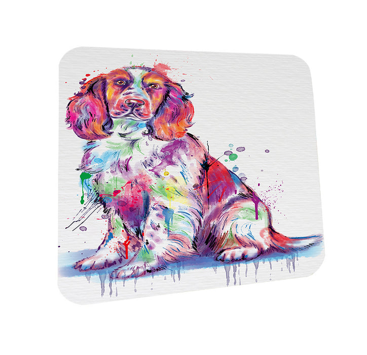 Watercolor Springer Spaniel Dog Coasters Set of 4 CST57066