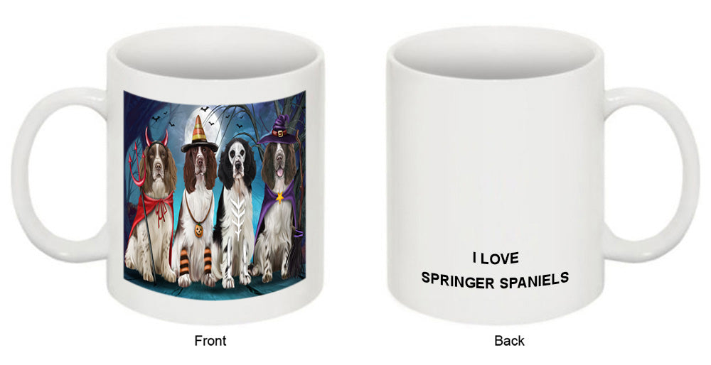 Happy Halloween Trick or Treat Springer Spaniels Dog Coffee Mug MUG49885