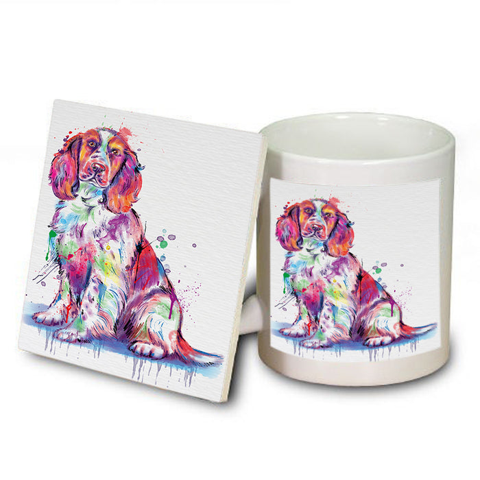 Watercolor Springer Spaniel Dog Mug and Coaster Set MUC57100