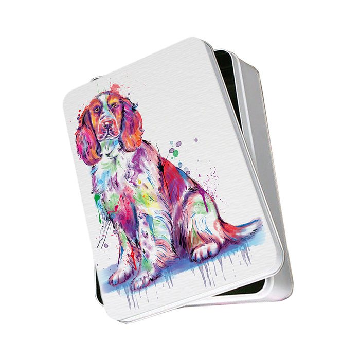 Watercolor Springer Spaniel Dog Photo Storage Tin PITN57051