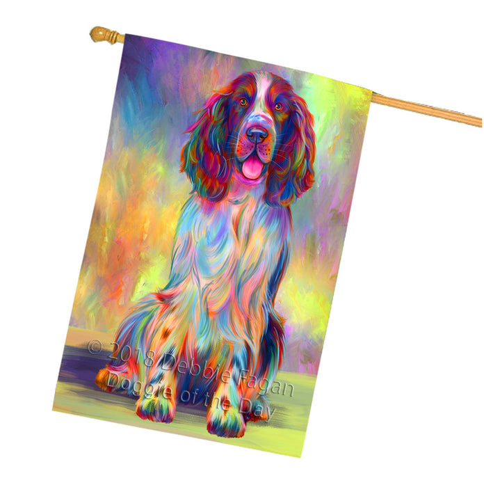 Paradise Wave Springer Spaniel Dog House Flag FLG57423