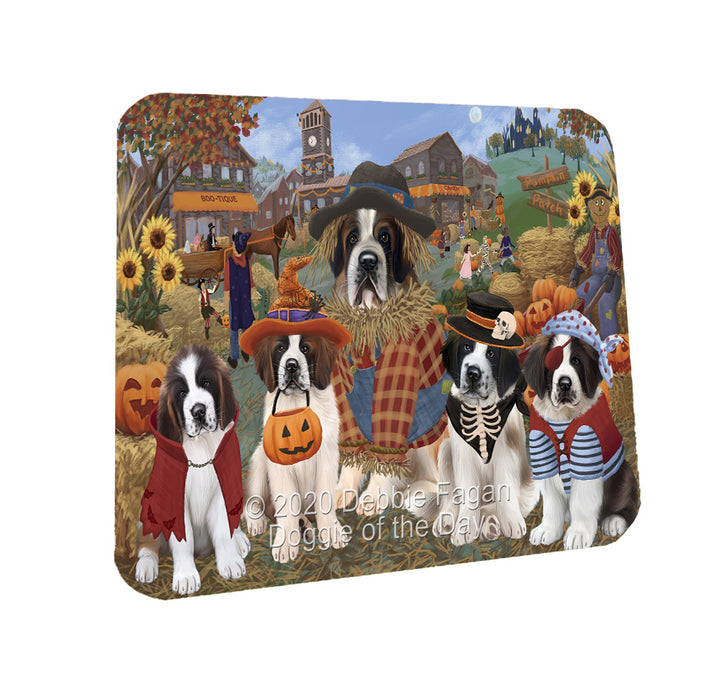 Halloween 'Round Town St. Bernard Dogs Coasters Set of 4 CSTA57994