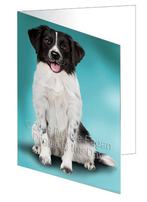 Stabyhoun Dog Handmade Artwork Assorted Pets Greeting Cards and Note Cards with Envelopes for All Occasions and Holiday Seasons GCD77690