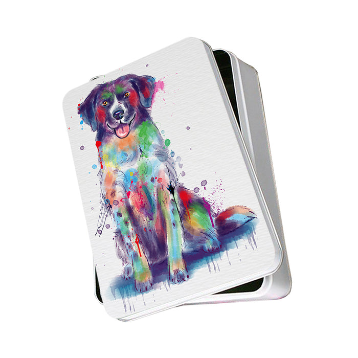 Watercolor Stabyhoun Dog Photo Storage Tin PITN57510