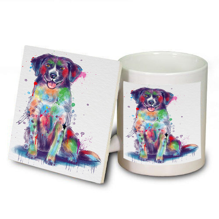 Watercolor Stabyhoun Dog Mug and Coaster Set MUC57559