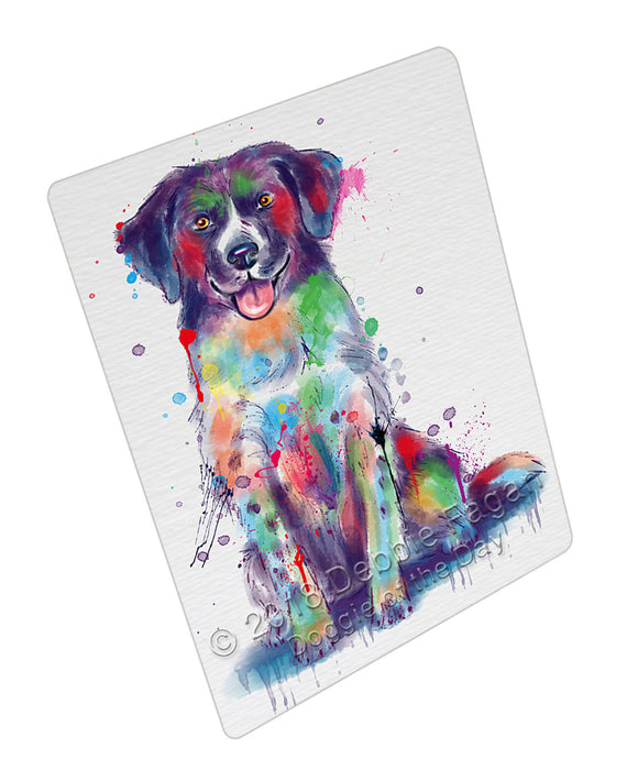 Watercolor Stabyhoun Dog Cutting Board - For Kitchen - Scratch & Stain Resistant - Designed To Stay In Place - Easy To Clean By Hand - Perfect for Chopping Meats, Vegetables