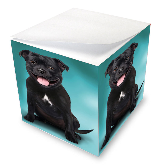 Staffordshire Bull Terrier Dog Note Cube NOC-DOTD-A57781