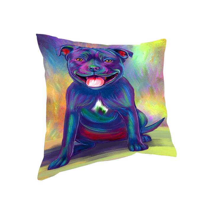 Paradise Wave Staffordshire Bull Terrier Dog Pillow with Top Quality High-Resolution Images - Ultra Soft Pet Pillows for Sleeping - Reversible & Comfort - Ideal Gift for Dog Lover - Cushion for Sofa Couch Bed - 100% Polyester