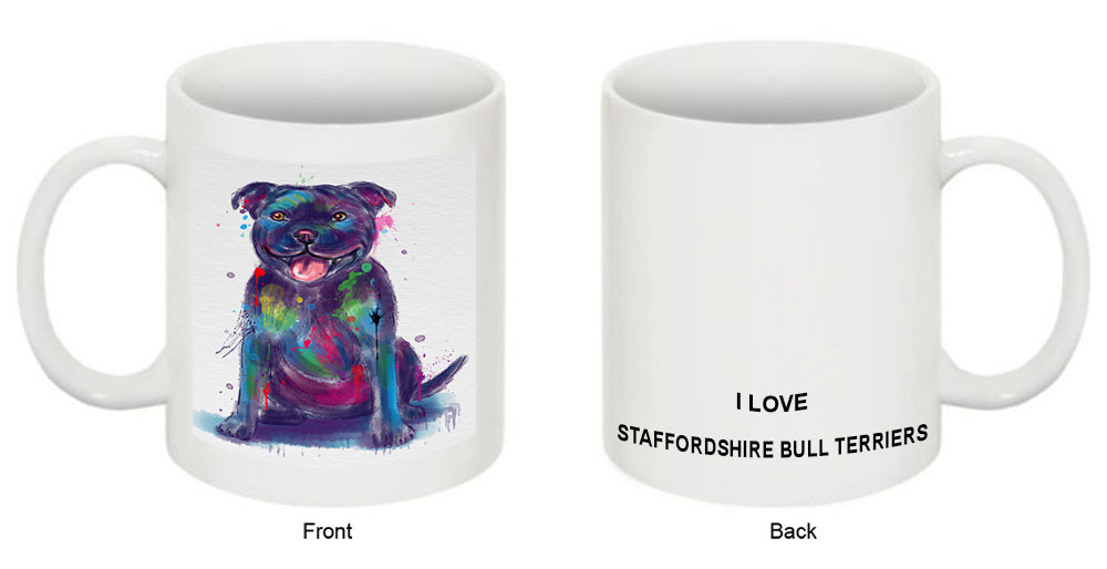 Watercolor Staffordshire Bull Terrier Dog Coffee Mug MUG52966