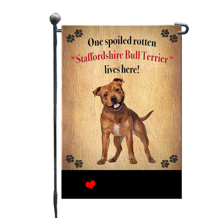 Personalized Spoiled Rotten Staffordshire Bull Terrier Dog GFLG-DOTD-A63283