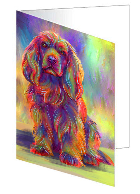 Paradise Wave Sussex Spaniel Dog Handmade Artwork Assorted Pets Greeting Cards and Note Cards with Envelopes for All Occasions and Holiday Seasons GCD79895
