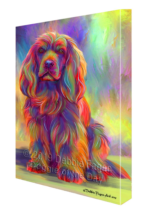 Paradise Wave Sussex Spaniel Dog Canvas Print Wall Art Décor CVS145349