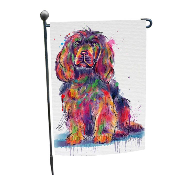 Watercolor Sussex Spaniel Dog Garden Flag GFLG66383