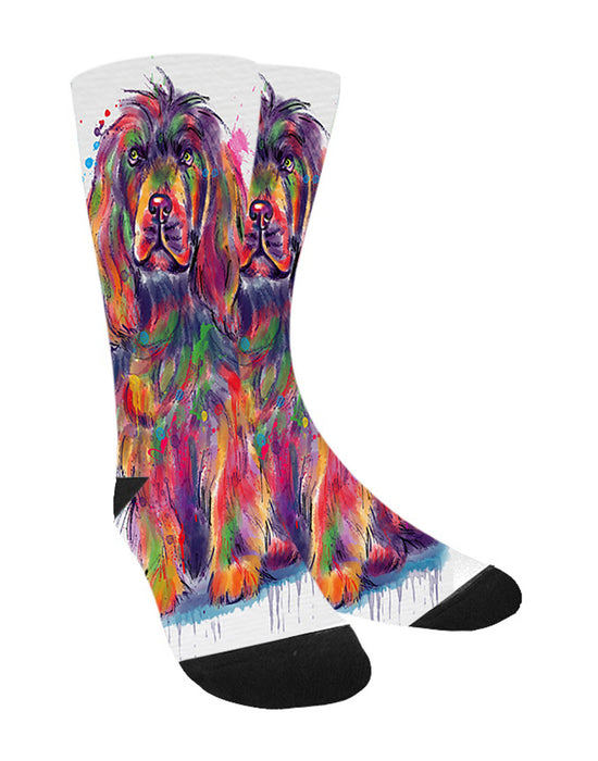 Watercolor Sussex Spaniel Dog Women's Casual Socks