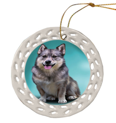 Swedish Vallhund Dog Doily Ornament DPOR59228