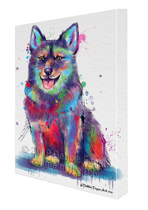 Watercolor Swedish Vallhund Dog Canvas Print Wall Art Décor CVS145736