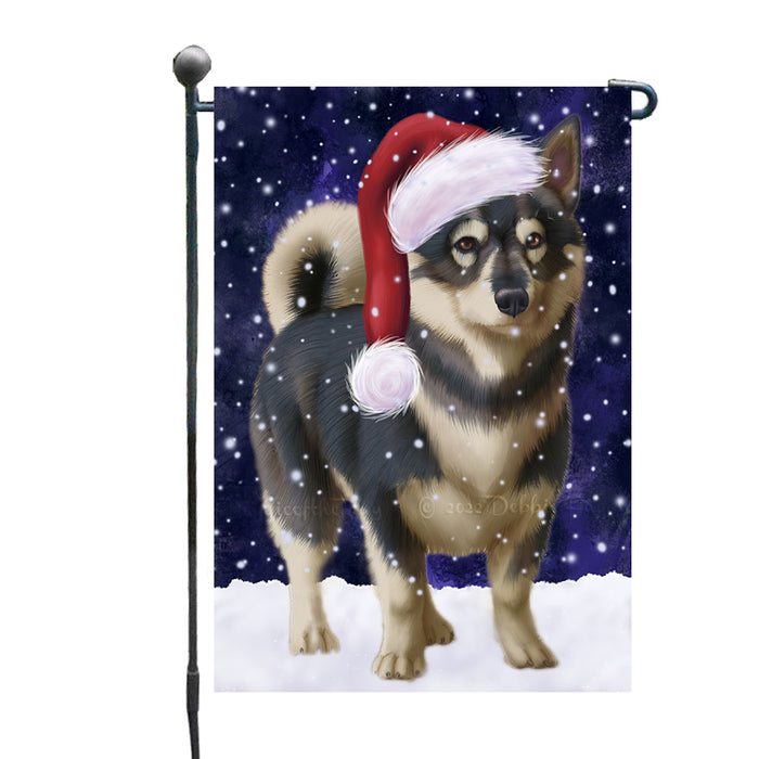 Christmas Let it Snow Swedish Vallhund Dog Garden Flags Outdoor Decor for Homes and Gardens Double Sided Garden Yard Spring Decorative Vertical Home Flags Garden Porch Lawn Flag for Decorations GFLG68808