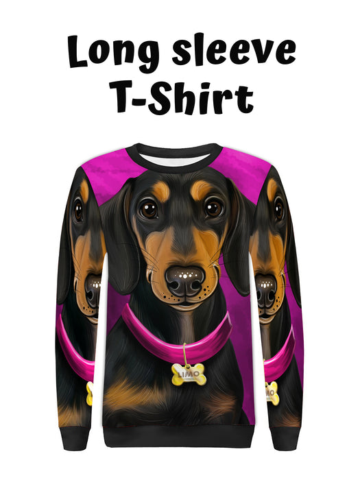 Add Your PERSONALIZED PET Painting Portrait on Women Shirt