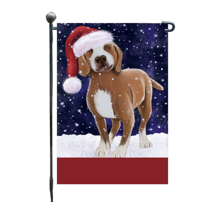 Personalized Let It Snow Happy Holidays Tarsus Çatalburun Dog Custom Garden Flags GFLG-DOTD-A62464