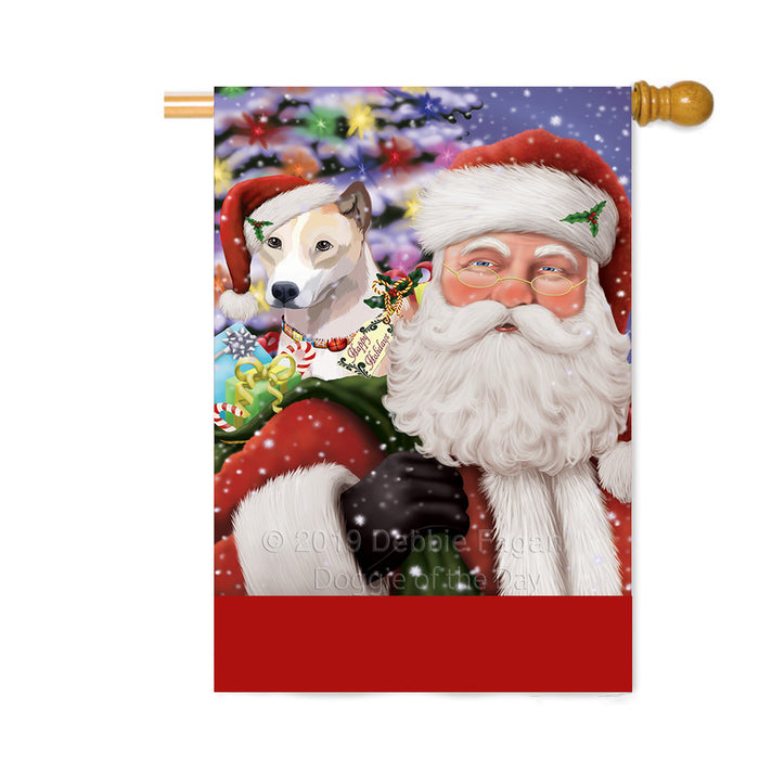 Personalized Santa Carrying Telomian and Christmas Presents Custom House Flag FLG-DOTD-A63538