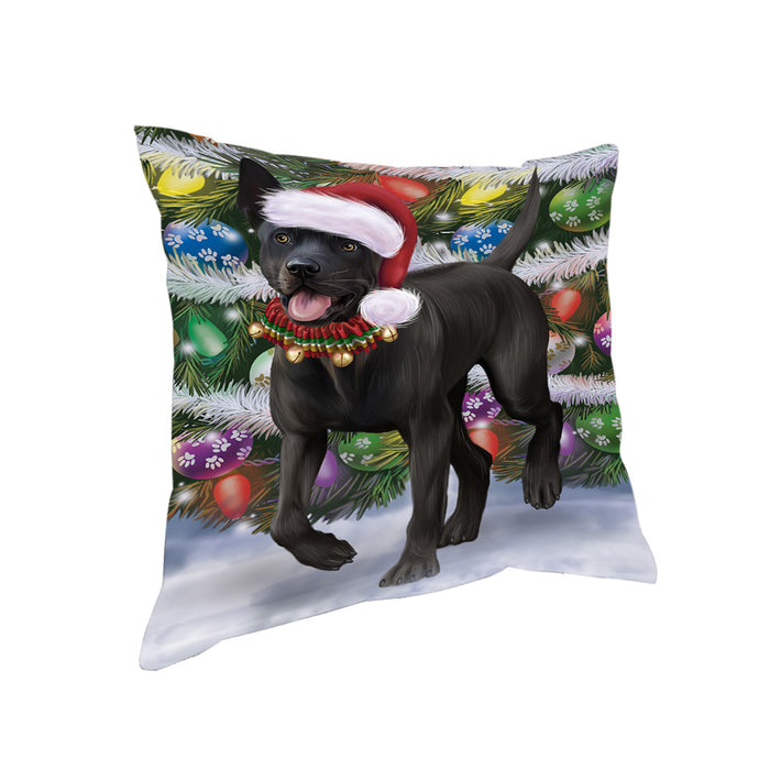 Trotting in the Snow Thai Ridgeback Dog Pillow with Top Quality High-Resolution Images - Ultra Soft Pet Pillows for Sleeping - Reversible & Comfort - Ideal Gift for Dog Lover - Cushion for Sofa Couch Bed - 100% Polyester, PILA91090