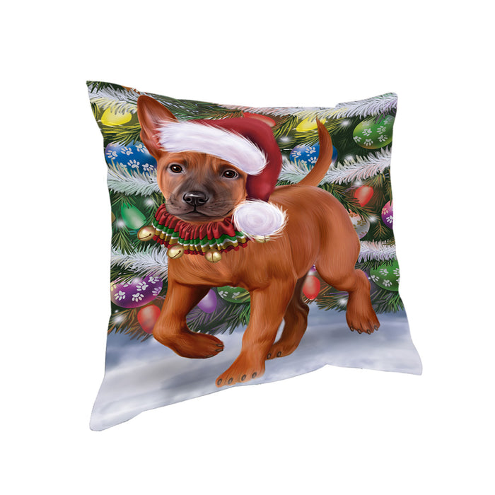 Trotting in the Snow Thai Ridgeback Dog Pillow with Top Quality High-Resolution Images - Ultra Soft Pet Pillows for Sleeping - Reversible & Comfort - Ideal Gift for Dog Lover - Cushion for Sofa Couch Bed - 100% Polyester, PILA91093