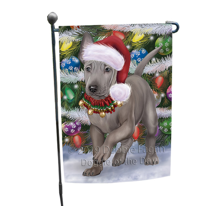 Trotting in the Snow Thai Ridgeback Dog Garden Flag GFLG66103