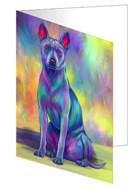 Paradise Wave Thai Ridgeback Dog Handmade Artwork Assorted Pets Greeting Cards and Note Cards with Envelopes for All Occasions and Holiday Seasons GCD79901
