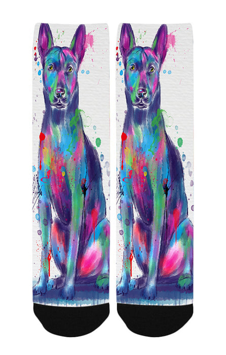 Watercolor Thai Ridgeback Dog Women's Casual Socks