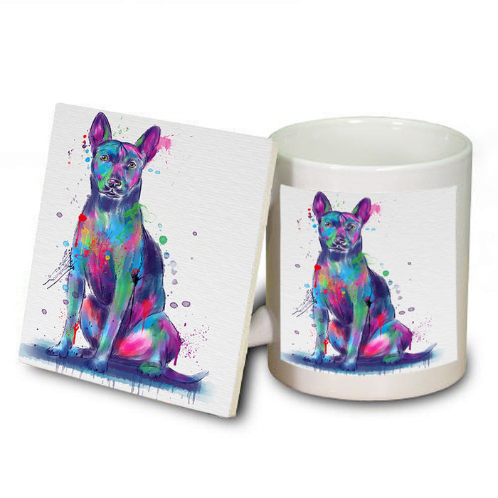 Watercolor Thai Ridgeback Dog Mug and Coaster Set MUC57563