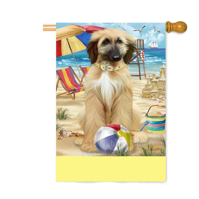 Personalized Pet Friendly Beach Afghan Hound Dog Custom House Flag FLG-DOTD-A58280