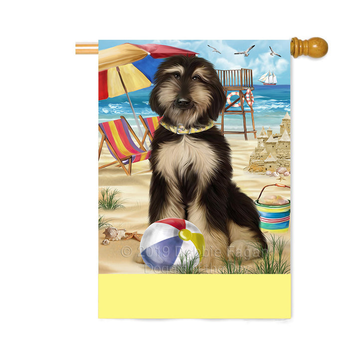 Personalized Pet Friendly Beach Afghan Hound Dog Custom House Flag FLG-DOTD-A58281