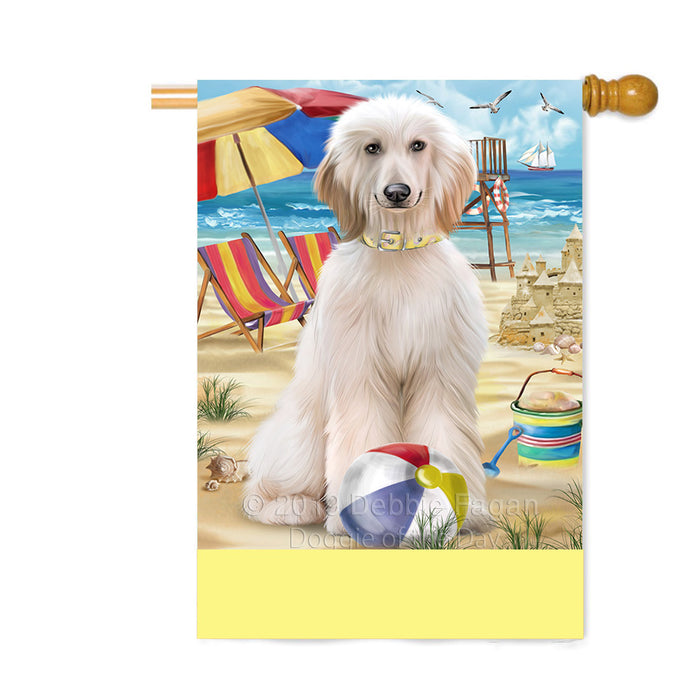 Personalized Pet Friendly Beach Afghan Hound Dog Custom House Flag FLG-DOTD-A58282