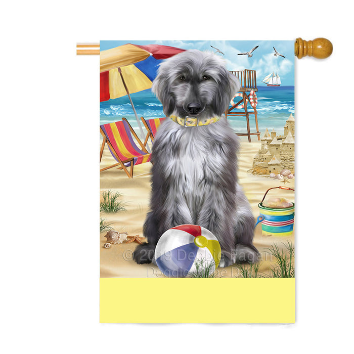 Personalized Pet Friendly Beach Afghan Hound Dog Custom House Flag FLG-DOTD-A58283