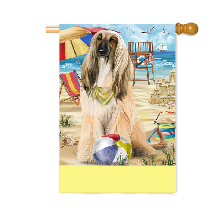 Personalized Pet Friendly Beach Afghan Hound Dog Custom House Flag FLG-DOTD-A58284