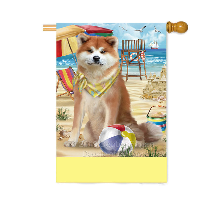 Personalized Pet Friendly Beach Akita Dog Custom House Flag FLG-DOTD-A58291