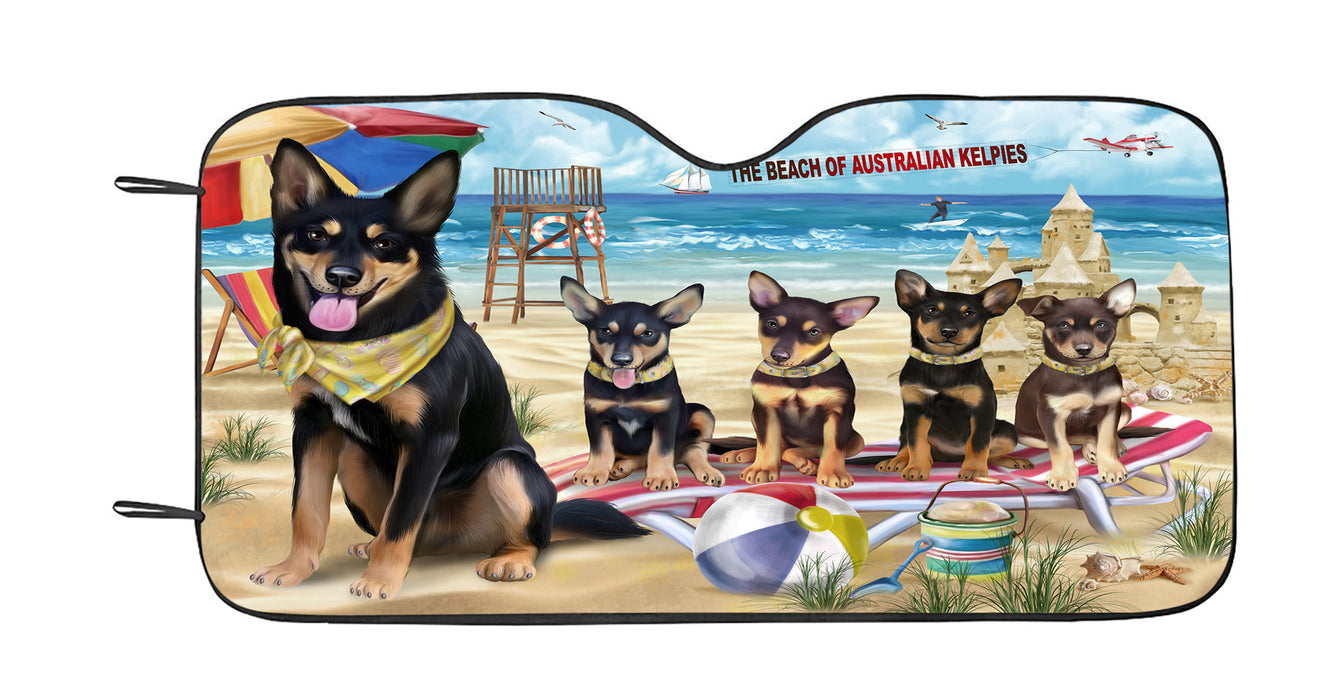 Pet Friendly Beach Australian Kelpie Dogs Car Sun Shade