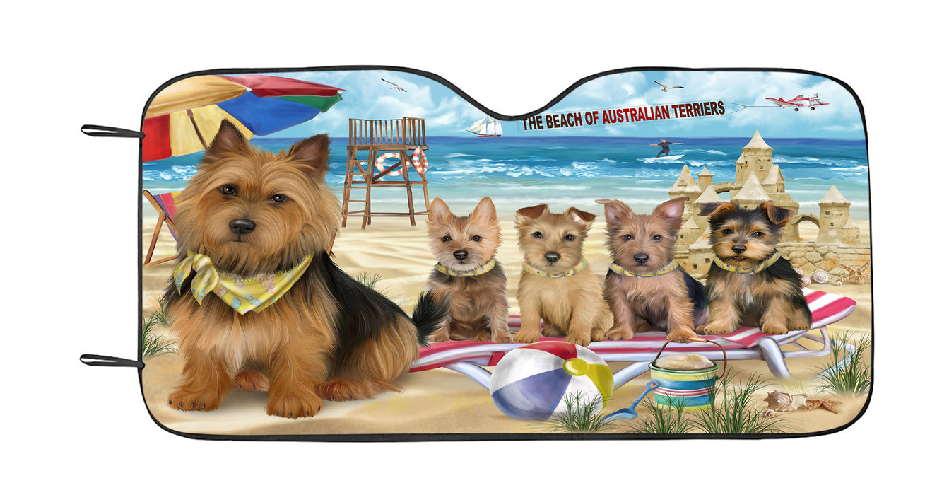 Pet Friendly Beach Australian Terrier Dogs Car Sun Shade