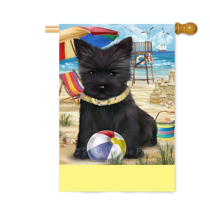 Personalized Pet Friendly Beach Cairn Terrier Dog Custom House Flag FLG-DOTD-A58353