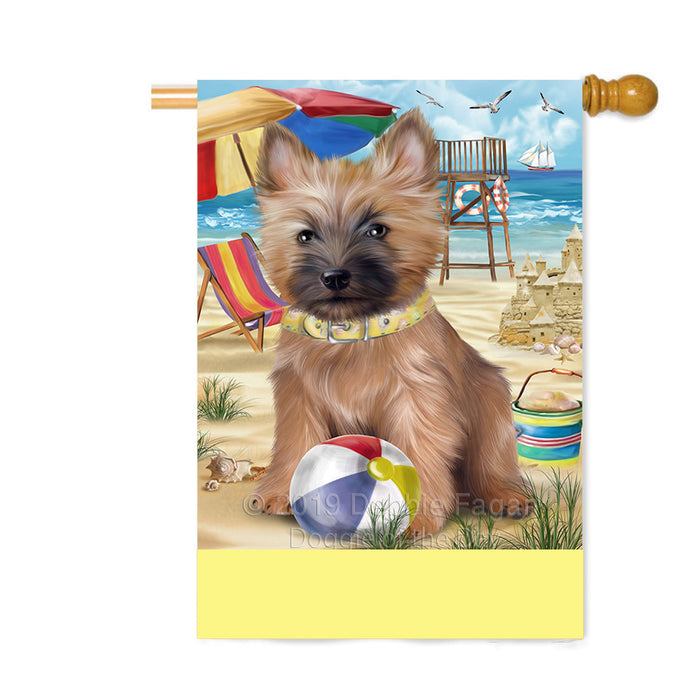 Personalized Pet Friendly Beach Cairn Terrier Dog Custom House Flag FLG-DOTD-A58354